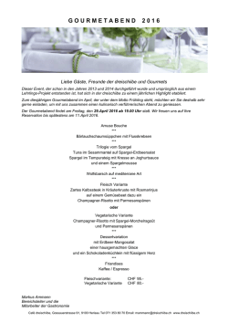 Gourmetabend - dreischiibe