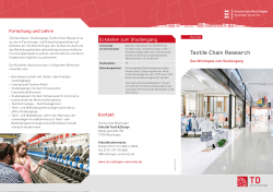 Flyer Master Textile Chain Research
