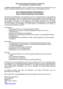 eine stellvertretende Schulleiterin / einen stellvertretenden Schulleiter