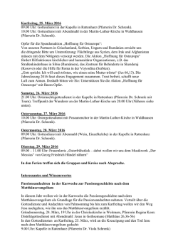 Gottesdienst als PDF - in der Stadt Lorch!