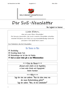Newsletter März 2016 - Willy-Brandt