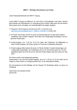 Informationen zum Poster