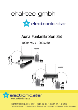 Auna Funkmikrofon Set
