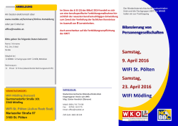 Einladung zu Seminar Bilanzierung Personengesellschaften