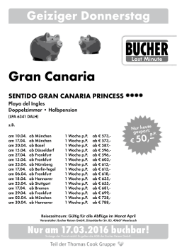 Nur heute: Gran Canaria