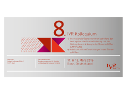 ivr Kolloquium