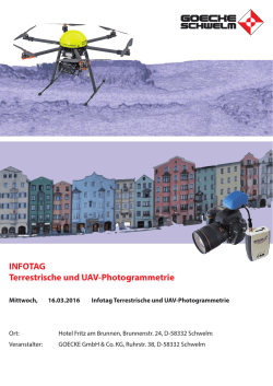 Infotag Terrestrische und UAV-Photogrammetrie