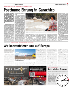 Posthume Ehrung in Garachico