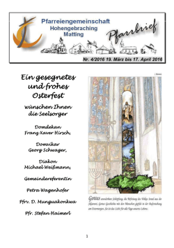 Ein gesegnetes und frohes Osterfest