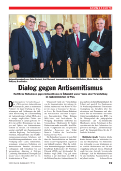 Dialog gegen Antisemitismus