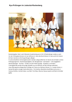 Kyu-Prüfungen im Judoclub
