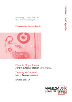 Abendprogramm Ensemblekollektiv Berlin