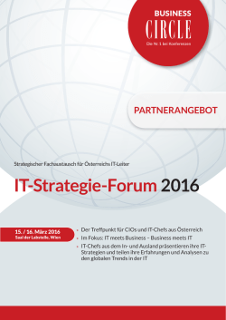 IT-STRATEgIE-FoRUm