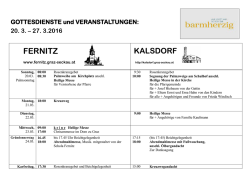 GOTTESDIENSTE und VERANSTALTUNGEN: 11