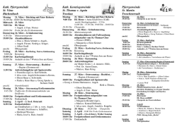 Gottesdienstordnung KW 12 13 /2016