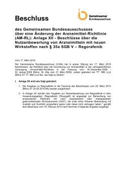 Beschlusstext (140.8 kB, PDF) - Gemeinsamer Bundesausschuss