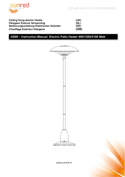 (GB) GS09 – Instruction Manual Electric Patio Heater 900