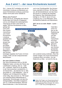 Information zum Zusammenschluss