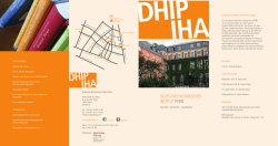 Informationsflyer zum DHIP - Deutsches historisches Institut Paris