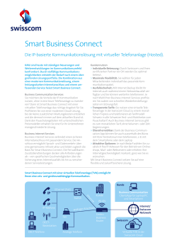 Smart Business Connect für virtuelle Telefonanlage