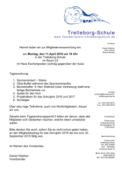 Einladung MV April 2016 - Förderverein Trelleborgschule