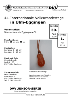 Ausschreibung - DVV Wandern