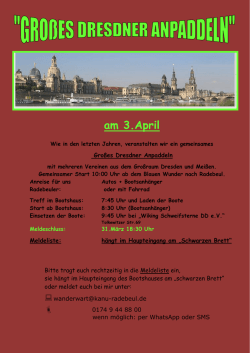 Gro&szlig;e Dresdner Anpaddeln 2016