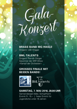 Gala- Konzert - Brass Band MG Hasle