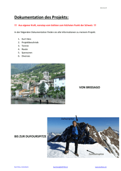 Dokumentation des Projekts