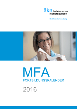 MFA-Fortbildungskalender 2016