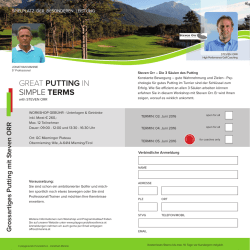 great putting in simple terms