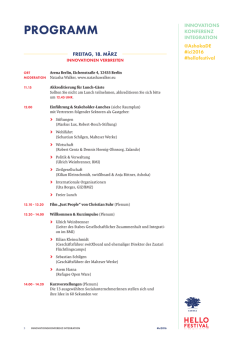 programm - Ashoka