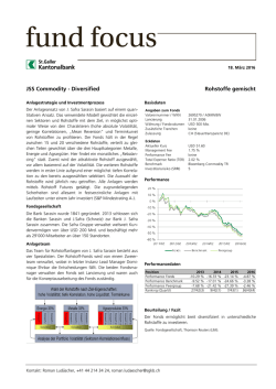JSS Commodity - Diversified Rohstoffe gemischt