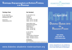 Flyer - Diabetes-Akademie