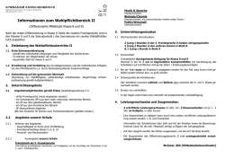 Informationen zum Wahlpflichtbereich II