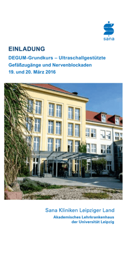 Informationsflyer - Sana Kliniken Leipziger Land