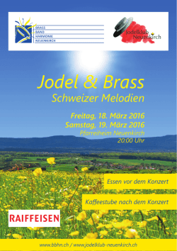 Jodel & Brass - Brass Band Harmonie Neuenkirch