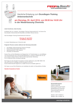 Grundlagen-Training Antennentechnik mit Televes