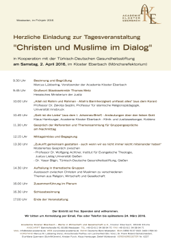 Christen und Muslime im Dialog