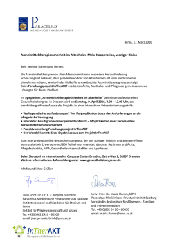 Arzneimitteltherapiesicherheit im Altenheim: Mehr Kooperation