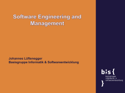 Management - Informatik und Softwareentwicklung