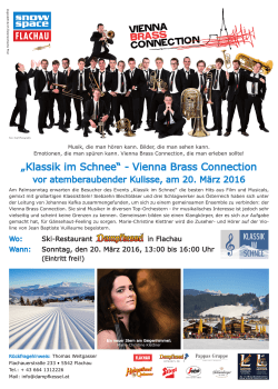 „Klassik im Schnee“ - Vienna Brass Connection