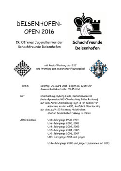 RAPID Deisenhofen - Bayerische Schachjugend