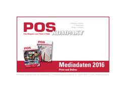 Mediadaten 2016 - POS