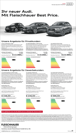 Ihr neuer Audi. Mit Fleischhauer Best Price.