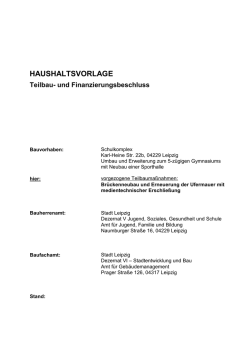 Die Vorlage zum Br&uuml;ckenneubau.