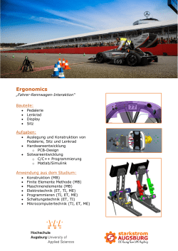 Ergonomics - Starkstrom Augsburg eV