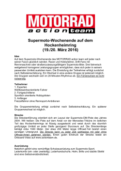 PDF-Ausschreibung: Supermoto-Training Hockenheimring
