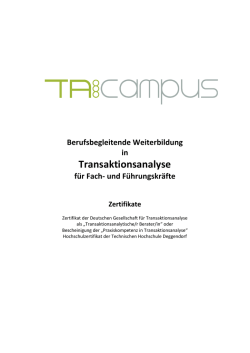 Berufsbegleitende Weiterbildung in