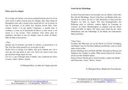 Prière pour les réfugiés En ce temps de Carême, nous prions